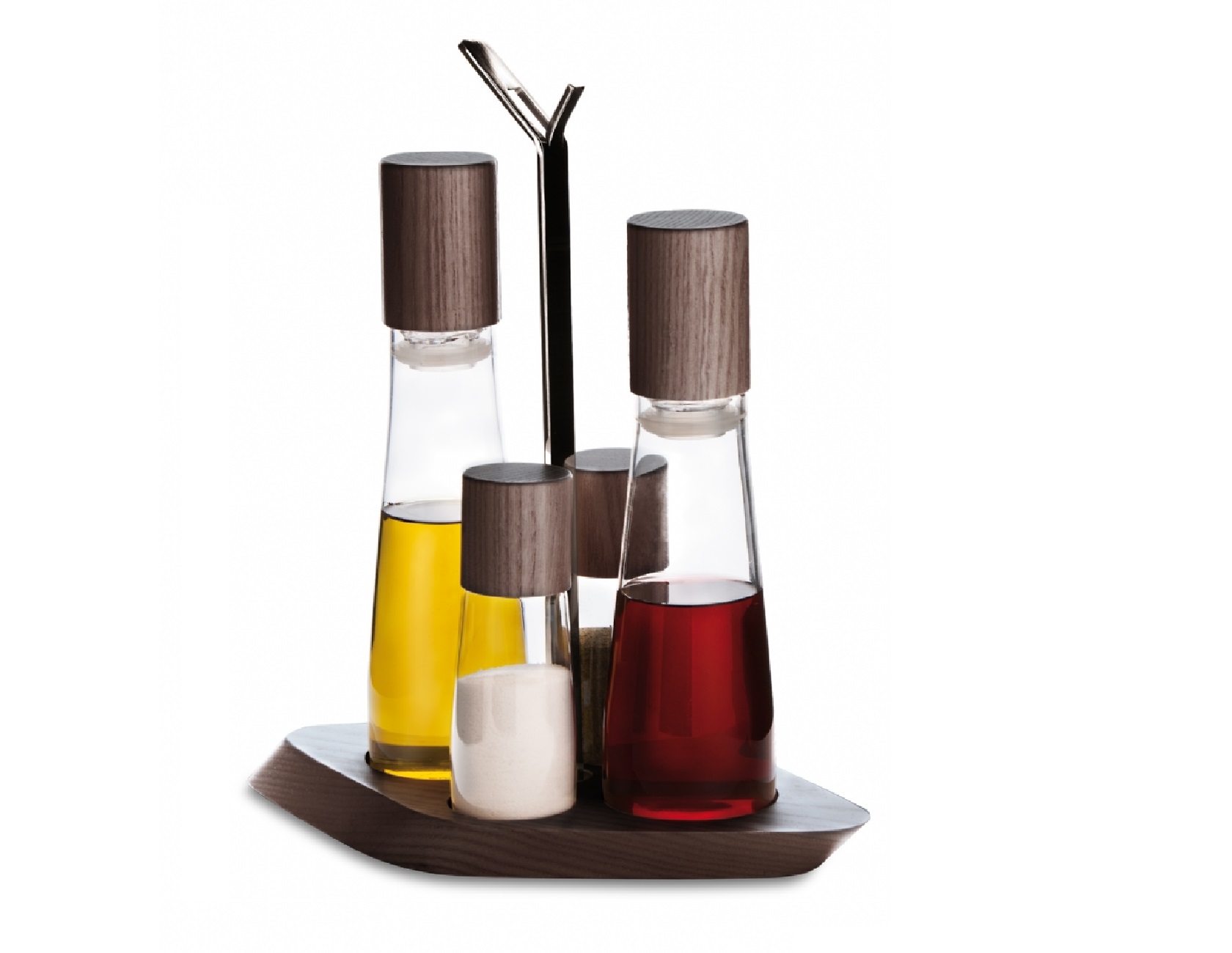 Trattoria Olíu og ediksflöskur með salt/piparstaukum, mynd 3