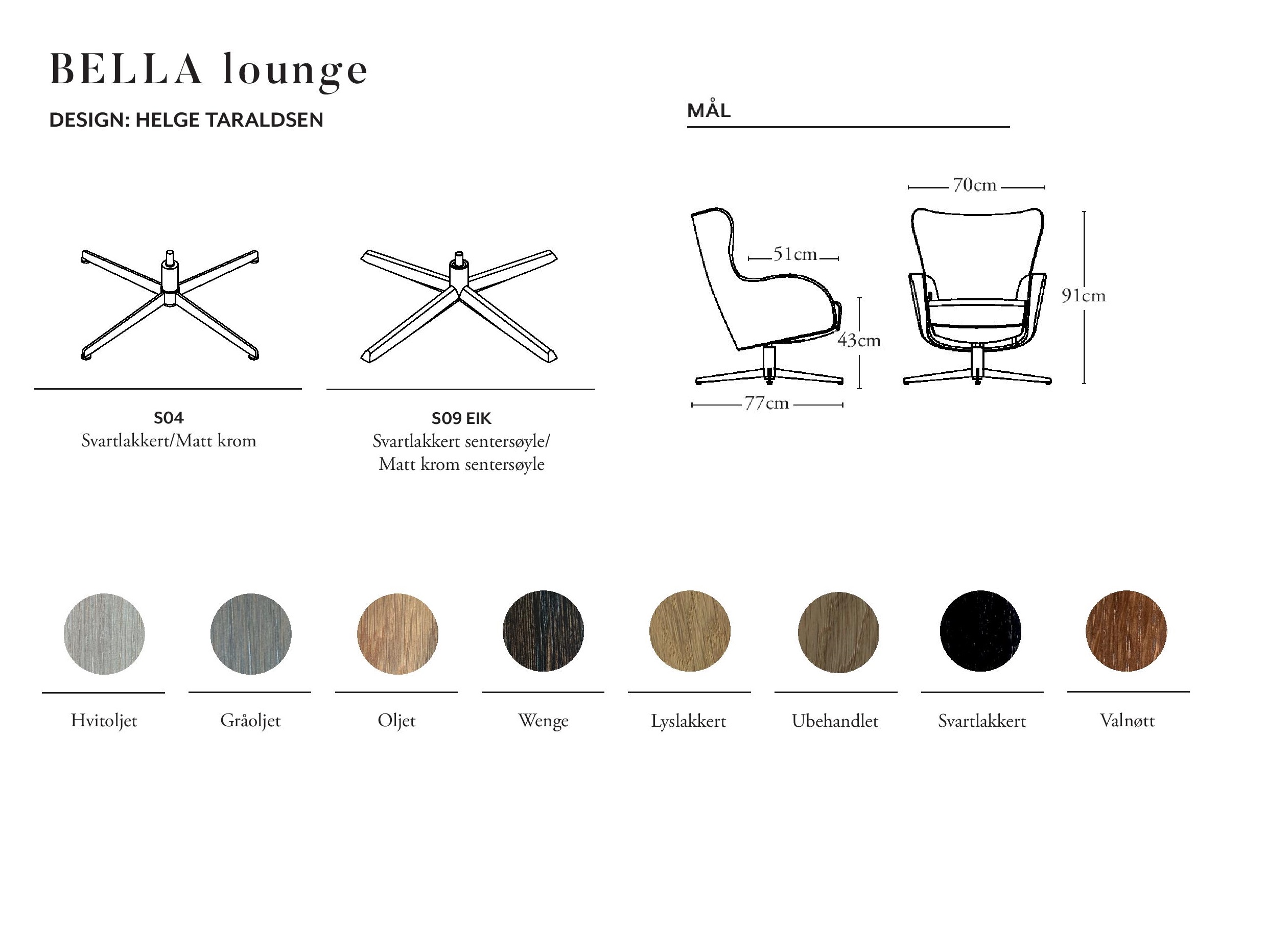 BELLA lounge stóll frá Brunstad, mynd 2